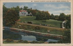 Hershey Country Club and Ninth Green Pennsylvania Postcard Postcard Postcard