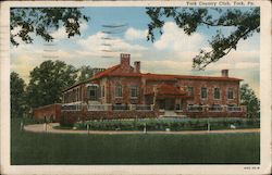York Country Club Pennsylvania Postcard Postcard Postcard