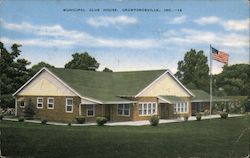 Municipal Club House Postcard