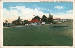 Golf Links and Country Club Postcard