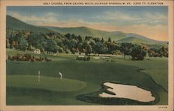 Golf Course from Casino - 2000 FT Elevation Postcard