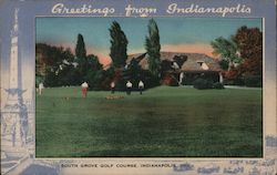 Greetings from Indianapolis - South Grove Golf Course Postcard