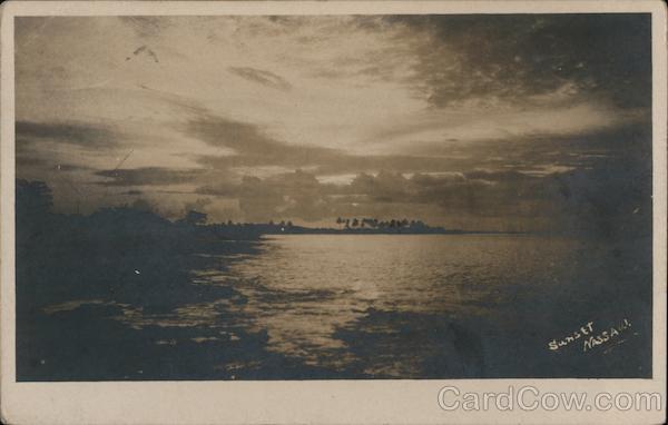 Sunset on the Beach Nassau Bahamas Caribbean Islands