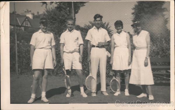 Snapshot of People Ready to Play Tennis