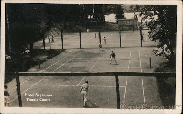 Hotel Sagamore Tennis Courts Tupper Lake New York