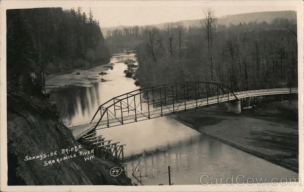Sunnyside Bridge over Skykomish River Monroe Washington