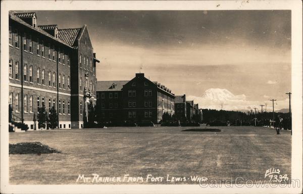 Mt Rainier from Fort Lewis Washington