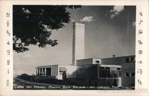 Camas Hot Springs Mineral Bath Building Montana