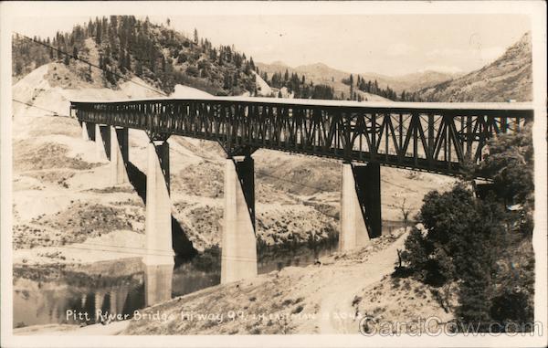 Pitt River Bridge Hi-way 99 BC Canada British Columbia