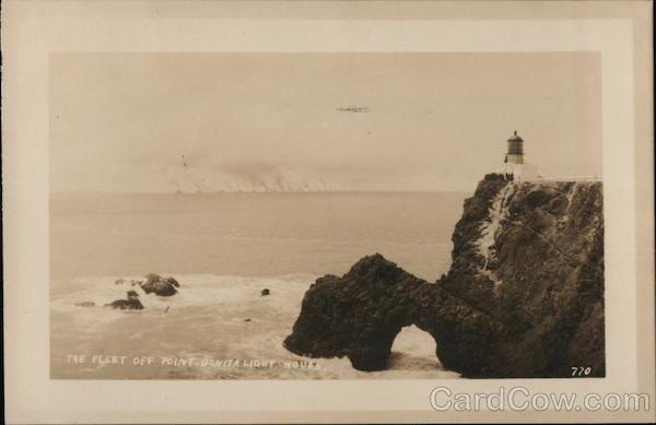 The Fleet Off Point, Bonita Light House San Francisco California