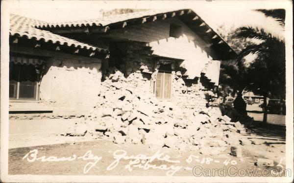 Library - Brawley Quake, 5/18/1940 California