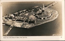 Aerial View of the Statues of Liberty New York City, NY Postcard Postcard Postcard
