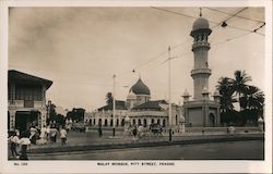 Malay Mosque, Pitt Street Penang, Malaysia Southeast Asia Postcard Postcard Postcard