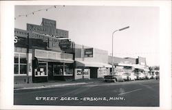 Street Scene, Lent Rexall Drugs Postcard