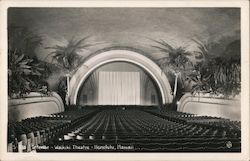Interior - Waikiki Theatre Postcard