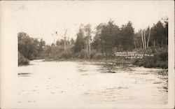 Looking West, Namakoorn River Cable, WI Postcard Postcard Postcard