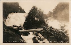 Sunset Falls, Stevens Pass Highway Postcard