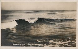 Ocean Waves Long Beach, WA Postcard Postcard Postcard