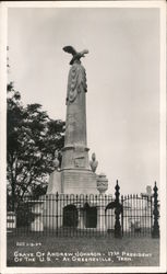 Grave of Andrew Johnson - 17th President of the United States Greeneville, TN Postcard Postcard Postcard