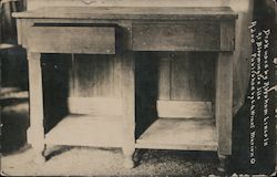 Desk used by Abraham Lincoln at Bloomington Hills Postcard