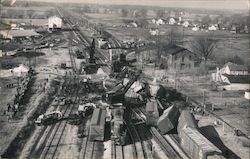 Railroad Wreck Aftermath, January 11, 1965 Sterling, OH Postcard Postcard Postcard