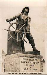 Fisherman's Memorial Gloucester, MA Postcard Postcard Postcard