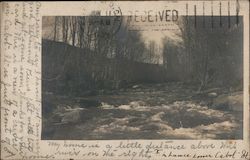 River flowing through the woods Postcard