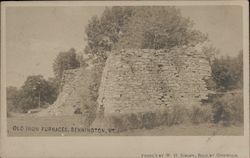 Old Iron Furnaces Bennington, VT Postcard Postcard Postcard