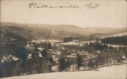Panoramic landscape view of town Postcard
