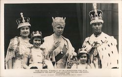 The Royal Family at Buckingham Palace Postcard