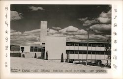 Camas - Hot Springs - Mineral Bath Building Postcard