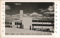 Camas - Hot Springs - Mineral Bath Building Montana Postcard Postcard Postcard