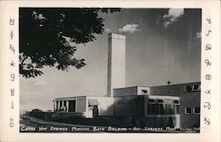 Camas Hot Springs Mineral Bath Building Postcard