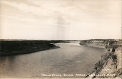 Yellowstone River Scene Glendive, MT Postcard Postcard Postcard