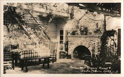 Patio - Will Rogers' Ranch Postcard