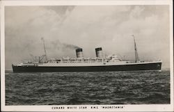 Cunard White Star RMS Mauretania Postcard