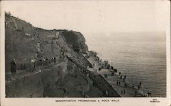 Goodrington Beach Promenade and Rock Walk Paignton, DN England Devon Postcard Postcard Postcard