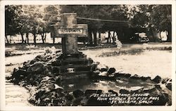 St. Helena Camp Ground, Rock Garden and Fish Pool Postcard