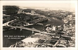 New and Old Bridges La Crosse, WI Postcard Postcard Postcard