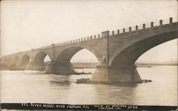 Eel River Bridge Fortuna, CA Postcard Postcard Postcard