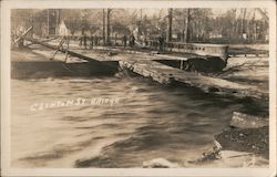 Clinton Street Bridge Flooded Out Walla Walla, WA Postcard Postcard Postcard