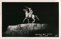 Buffalo Bill Statue Postcard