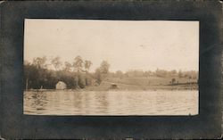 Lake Shore Scene Postcard
