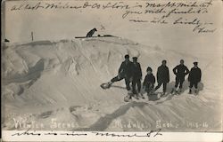 Winter Scenes - Showshoeing Postcard