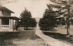 Entrance - Central Wisconsin College Postcard