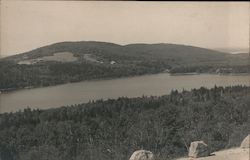 Eagle Lake Front Cadillac Mountains Postcard