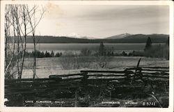 Lake Almanor and Mt. Lassen Postcard