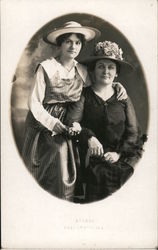 Portrait of two women Postcard