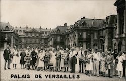 Tour Group at Palais de Versailles Postcard