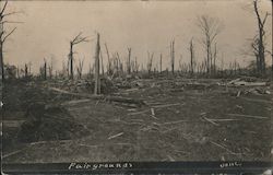 Fairgrounds After Storm Postcard